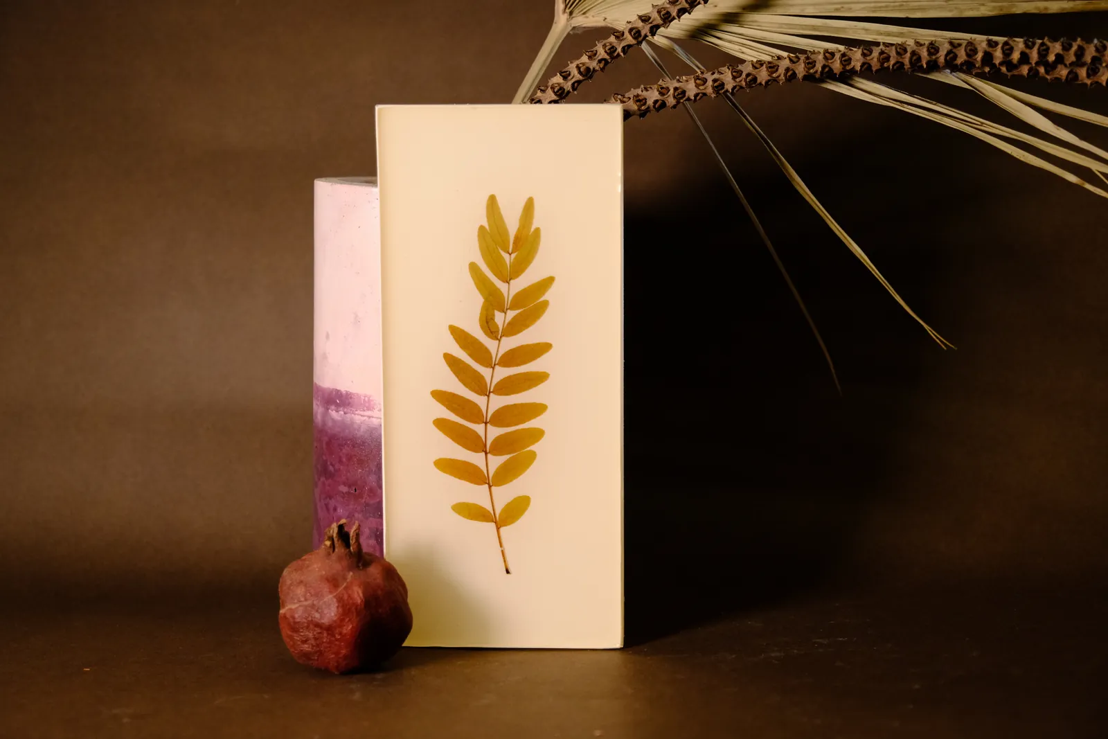 Menu editoriale con spiga di grano