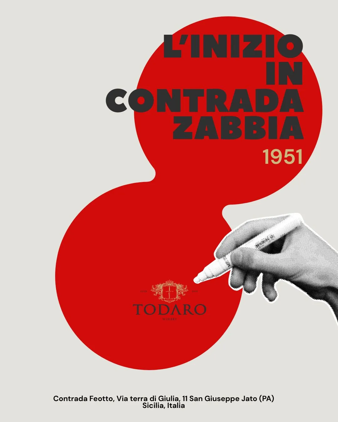 Brand design — campagna L'inizio in Contrada