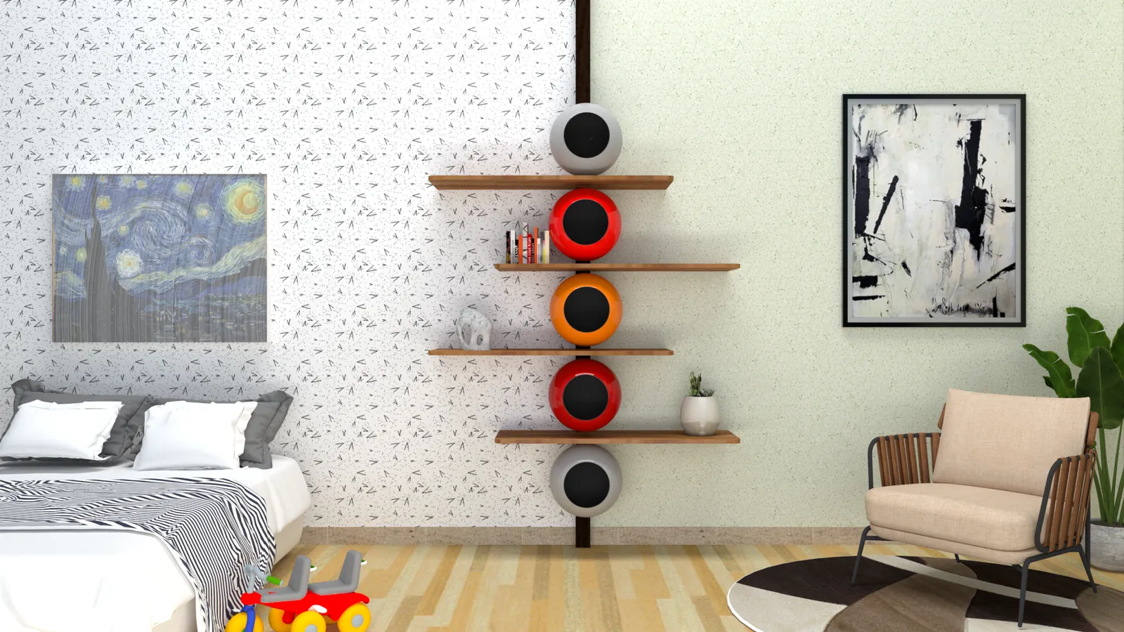 Rendering 3D — interni