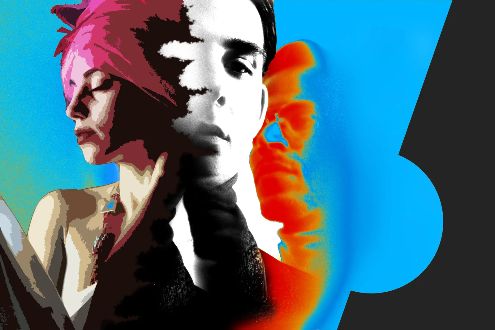 Illustrazione pop art — ritratti